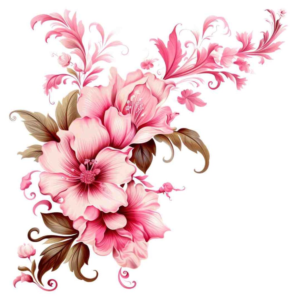 cute watercolor flowers arrangement png