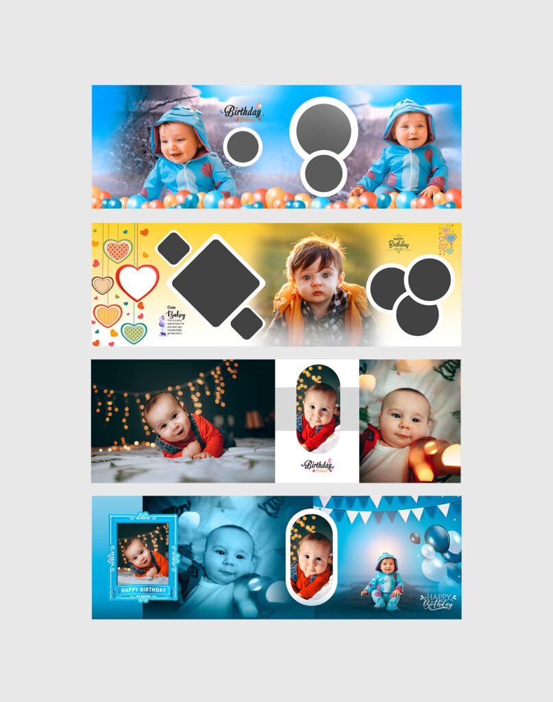 Birthday Album Design 12×36 PSD High Quality Design – Volume – 100