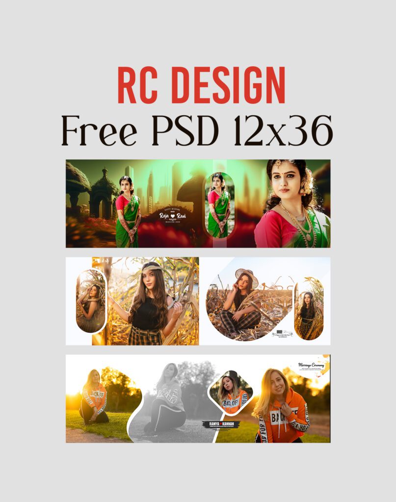 Free Wedding Album Psd High Quality 12×36 Volume-9