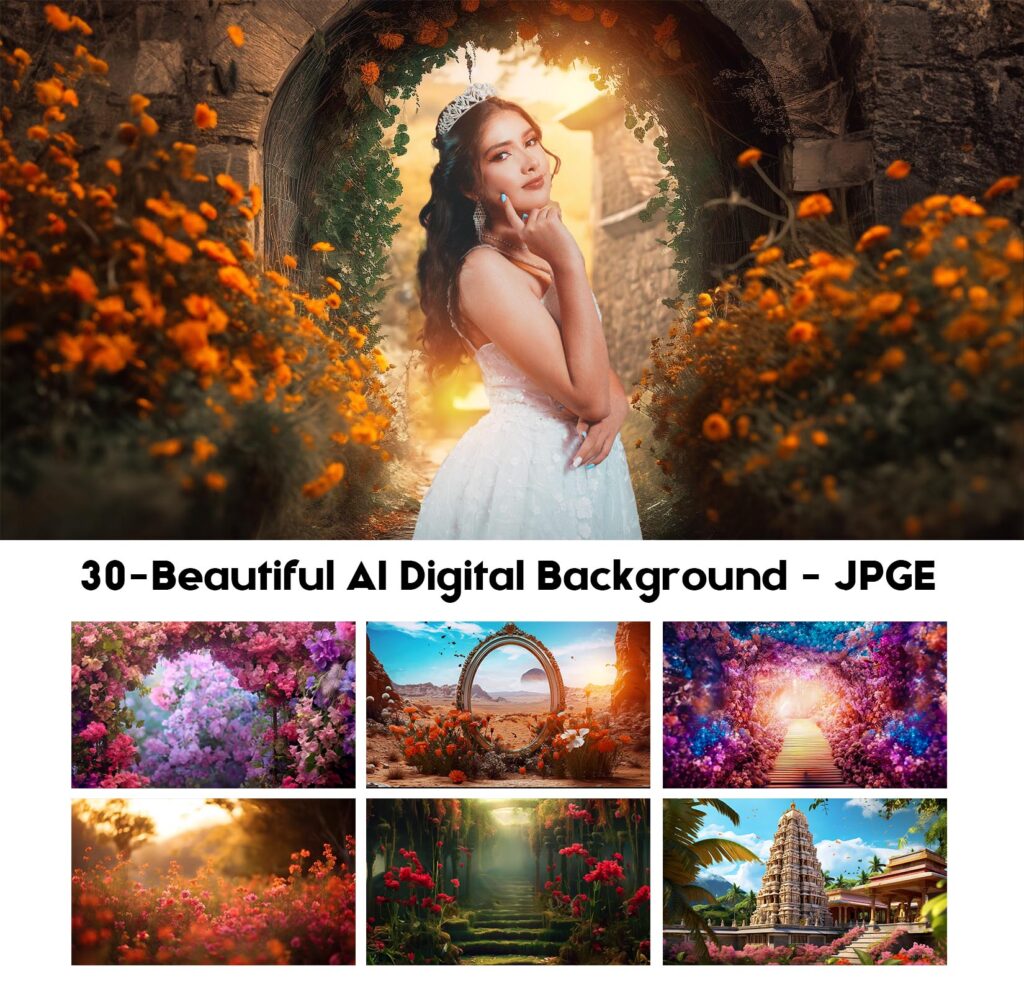 30- Beautiful AI Digital Background – 30 JPG