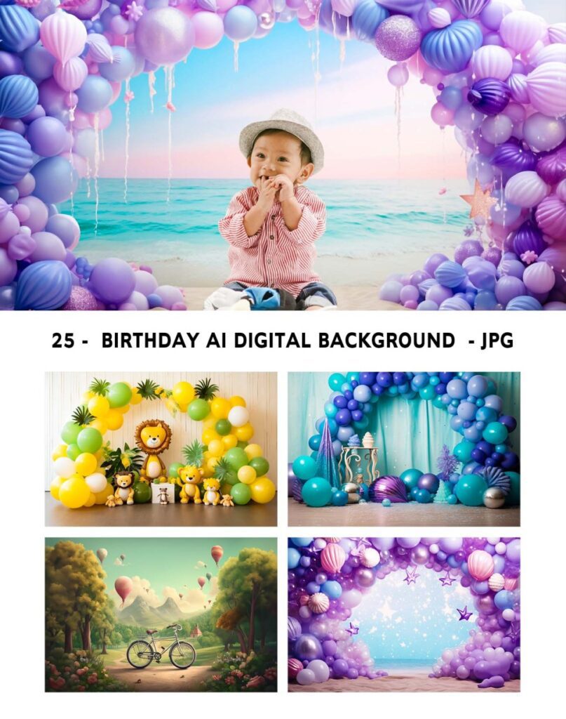 25 – Birthday Digital AI Background – JPG – RC