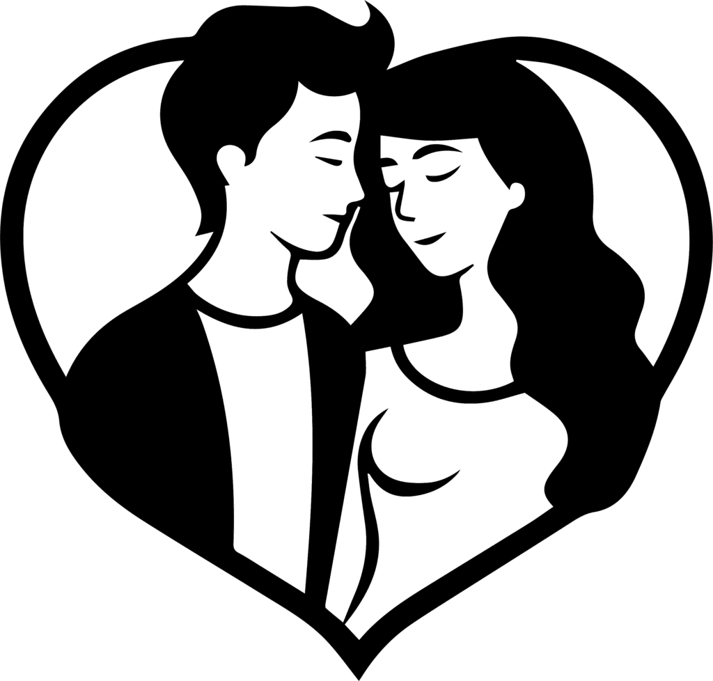 Wedding Couple Silhouette PNG (10)