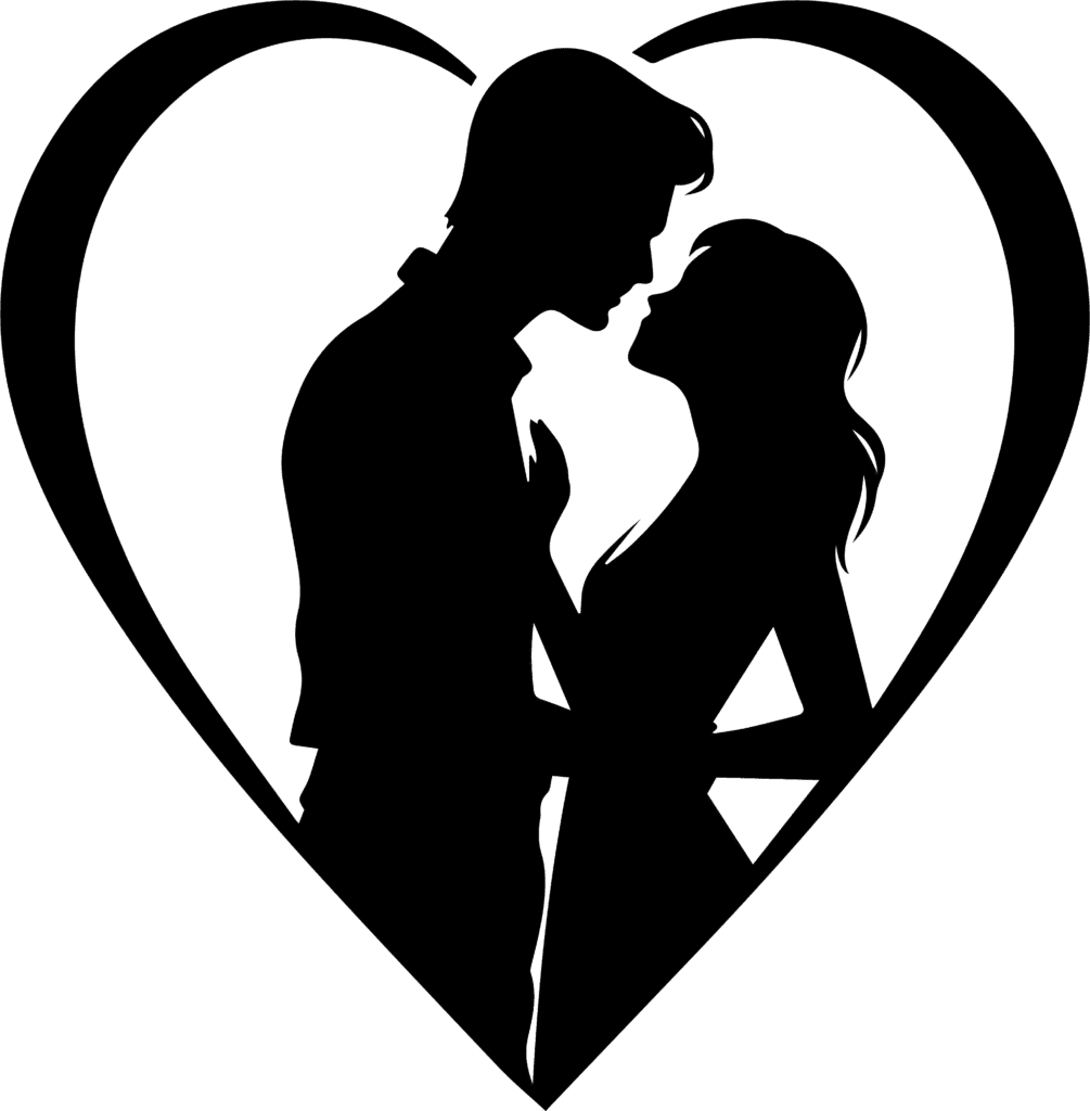 Wedding Couple Silhouette PNG (6)