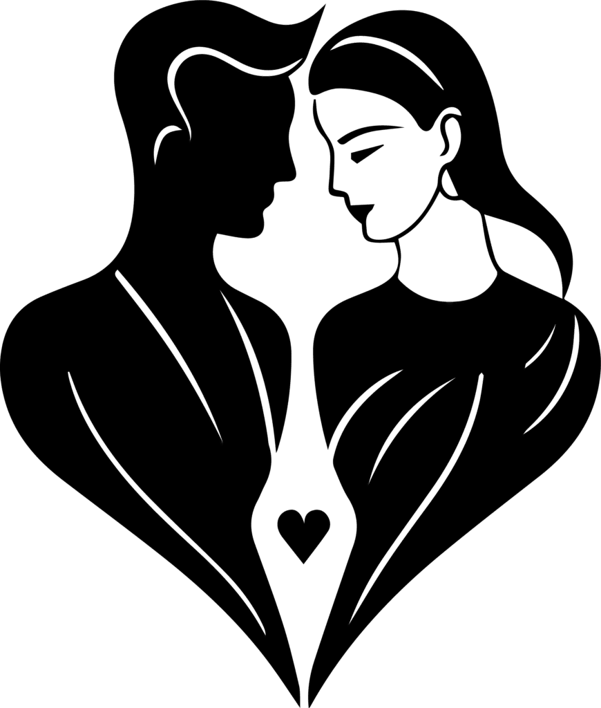 Wedding Couple Silhouette PNG (9)