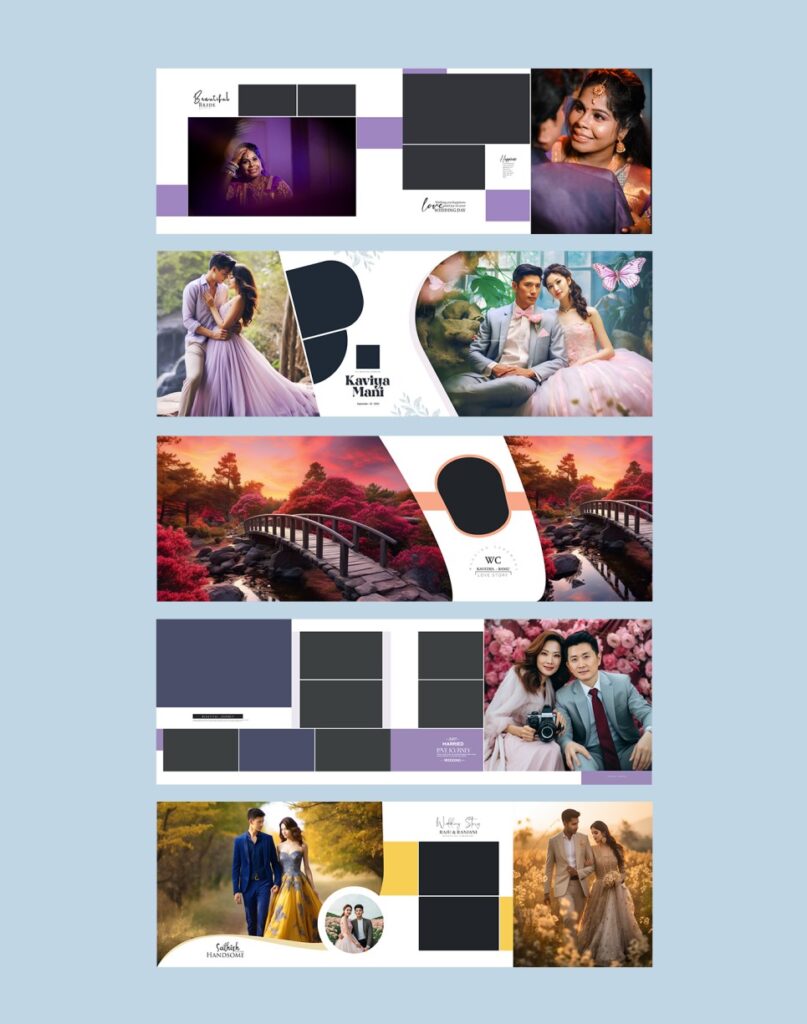 Wedding Album 12×36 Templates 5 PSD Only – RC022