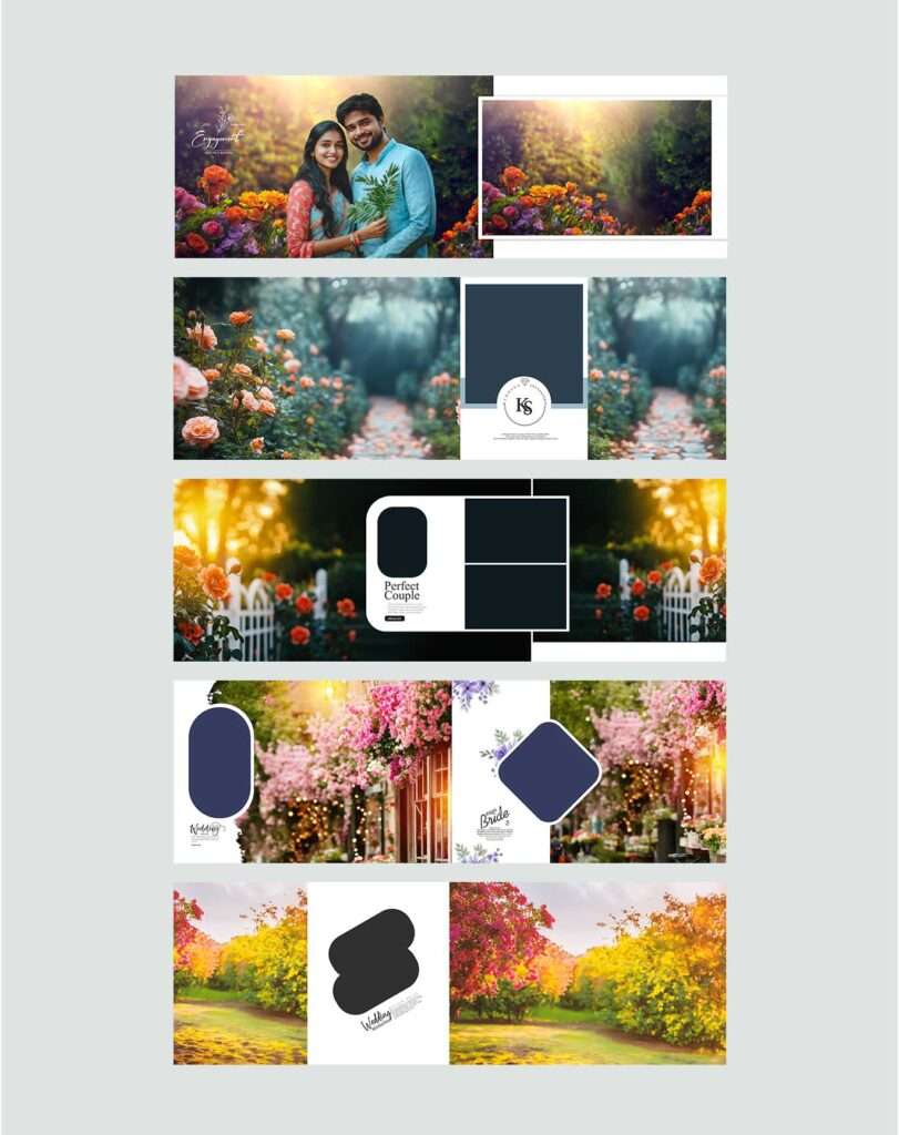 12×36-Wedding-Album Creative Sheets-New Templates- Rc175