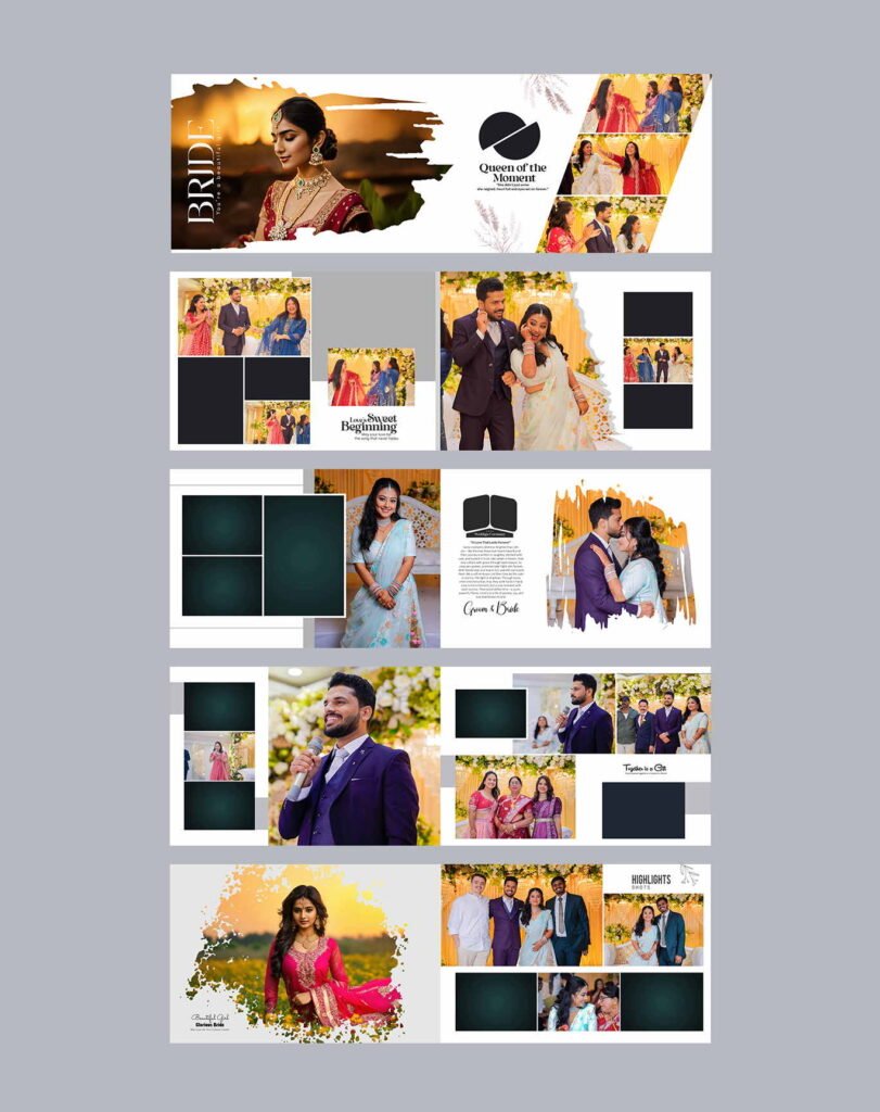 12×36-Wedding-Album Creative Sheets-New Templates- Rc187