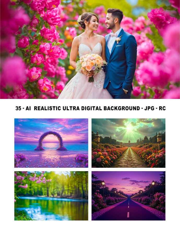 35 Ultra-Realistic Digital Backgrounds – AI-Crafted For Stunning Visual ...