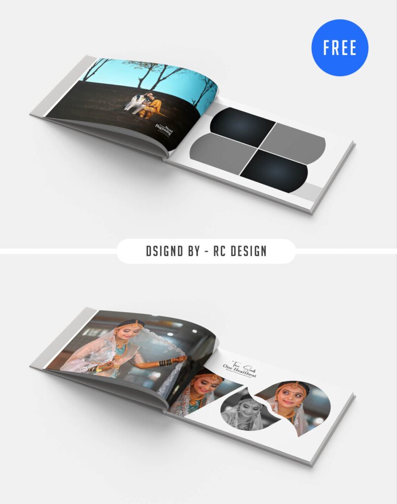 Cinematic Wedding Story Album 12×36 Free PSD Template For Photographers