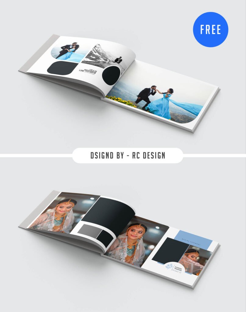 Premium Couple Album Spread 12×36 Wedding Design Free PSD Download