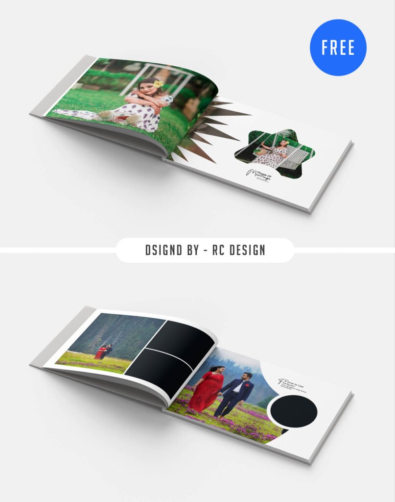 Royal Wedding Album Layout 12×36 PSD Free Editable High DPI Template