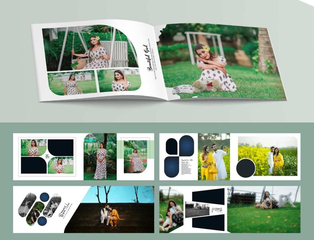 Royal Wedding Album PSD Templates 12×36 Inch Fully Layered Premium Editable Design 300 DPI RGB