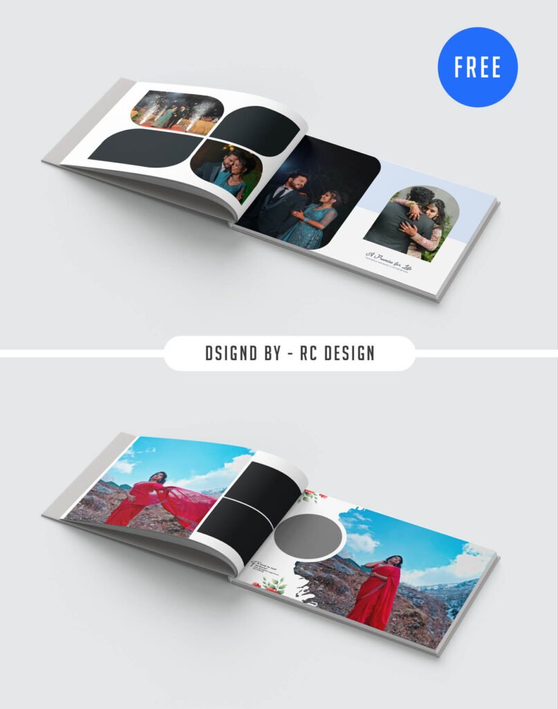 Stylish Wedding Collage Template 12×36 Free PSD Design Editable Smart Layers