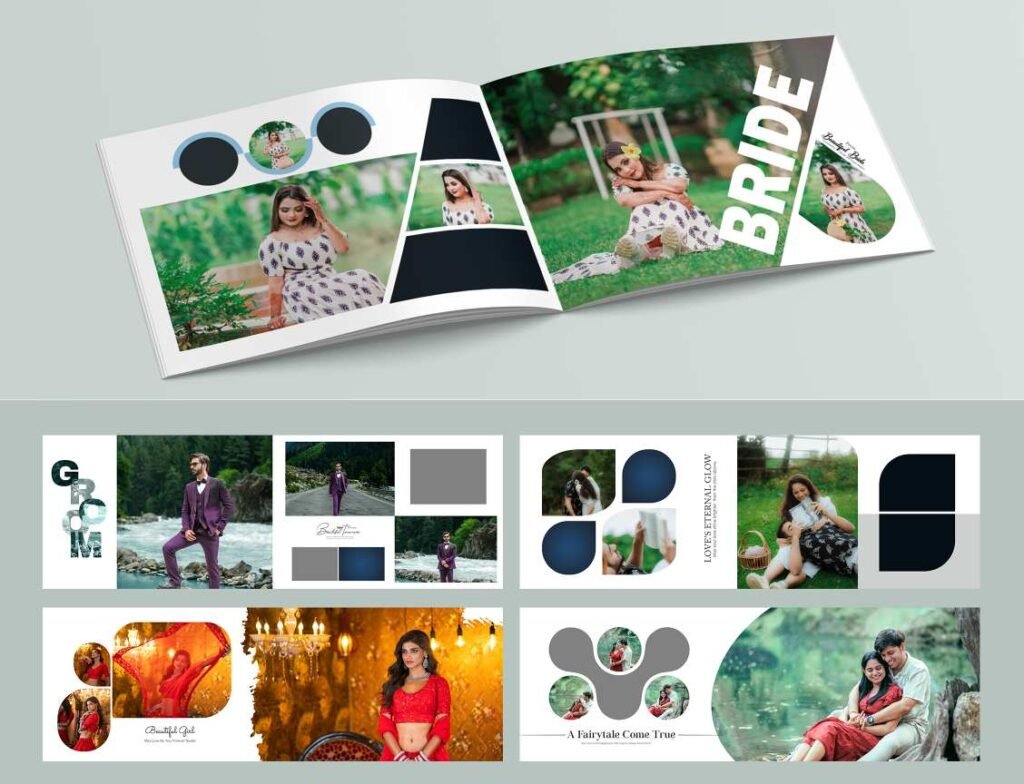 Trending Wedding Album PSD Templates 2025 12×36 Inch Fully Layered Premium 300 DPI RGB Professional Designs